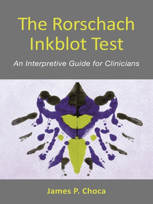 Title details for The Rorschach Inkblot Test by James P. Choca - Available